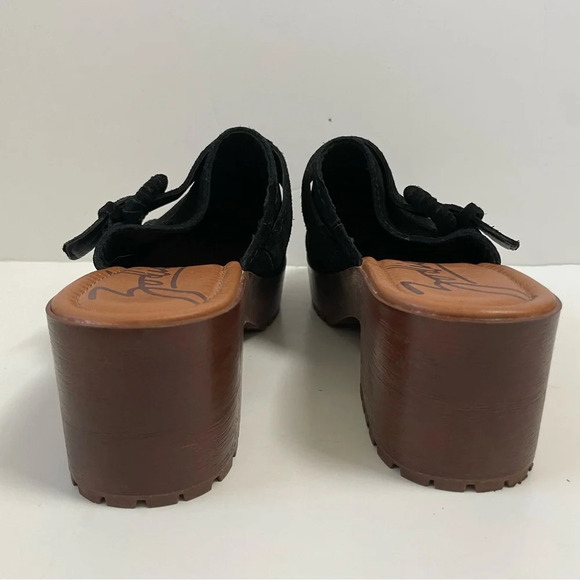 Zodiac Raine Suede Chunky Mules Clogs Size 9M Black - Picture 6 of 15
